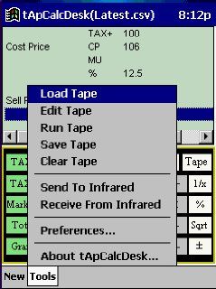 tApCalc Desk Calculator with Tape (SH3) Software