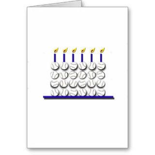Baseball Birthday Cake Greeting Cards