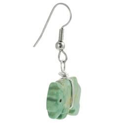 Tressa Sterling Silver Genuine Green Turquoise Buffalo Earrings Tressa Sterling Silver Earrings