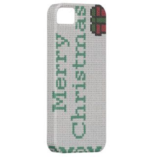 "Cross Stitch" merry christmas iPhone 5 Cover