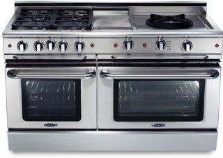 GSCR604QGL Capital 60" Precision Pro StyleGas Convection Range 4 Burners, Grill & Wide Griddle   Liquid Propane   Stainless Steel Appliances