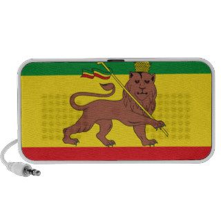 Rasta Flag   Rastafari   Ethiopian Lion of Judah Laptop Speaker