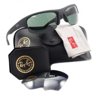 Ray Ban RB4173 Sunglasses 622/71 6220   Black Rubberized Frame, Green RB4173 622 71 62 Ray Ban Shoes