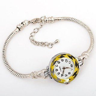 Hidden Gems (W605) Rhodium Plated Watch Will Fit Pandora/Troll/Chamilia Style Charms And Beads Jewelry