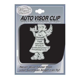 Cathedral Art KVC622 Angels at Work and Play Visor Clip, Waitress, 2 1/4 Inch Unknown Automotive