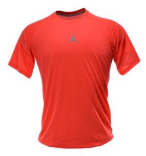 Jordan Dominate Mens Basketball T Shirt Bright Crimson/Metallic Platinum 465072 608 S at  Mens Clothing store