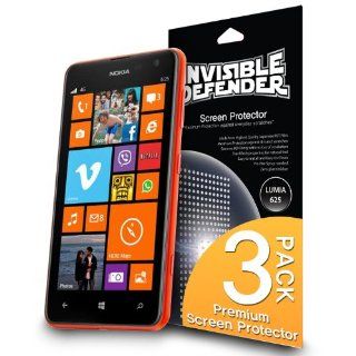 Invisible Defender   Nokia Lumia 625 with [3 PACK/Lifetime Replacement Warranty] The World's Best Selling Premium EXTREME CLEAR Screen Protector for Nokia Lumia 625 2013 Model (AT&T, T Mobile, Sprint, Verizon) Cell Phones & Accessories