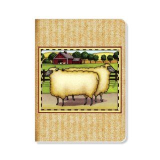 ECOeverywhere Sheep Patch Journal, 160 Pages, 7.625 x 5.625 Inches, Multicolored (jr12409)  Hardcover Executive Notebooks 