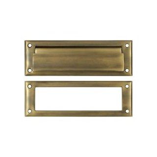 Deltana MS626U5 Letter 8 7/8 Inch Wide Solid Brass Mail Slot with Interior Frame   Door Hardware  