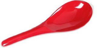 Gourmac Red Melamine Rice Spoon 8.5" Cooking Spoons Kitchen & Dining