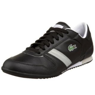 Lacoste Men's Zepher MR2 Sneaker, Black/Parchment, 7 M US Shoes