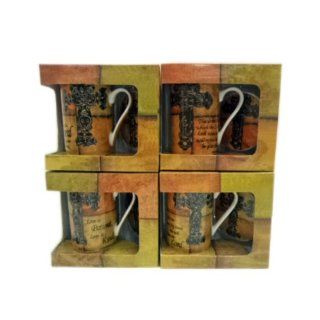 TEA RELIGIOUS 2PC GIFT SET OF 4 ASSORTED Kitchen & Dining