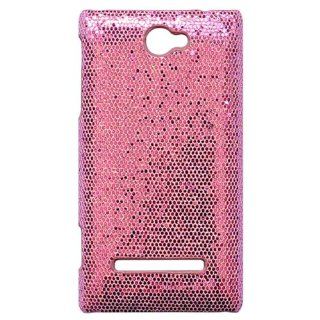Casea Packing Pink Deluxe Bling Hard Case Cover Skin for HTC Windows Phone 8S Electronics