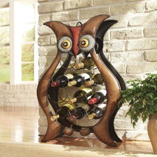 Owl Wine Holder Rack  Free Standing Wine Racks  