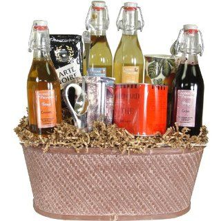 Coffee, Tea and Syrups Luxury Beverage Gift Basket  Gourmet Tea Gifts  Grocery & Gourmet Food