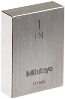 Mitutoyo Steel Rectangular Gage Block, ASME Grade AS 1, Inch