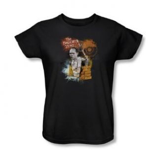 The Twilight Zone   Enter At Your Own Risk Womens T Shirt In Black Clothing