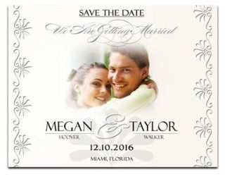 130 Save the Date Cards   Greek Inlay Light  Greeting Cards 