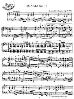 Sonata No. 13 Op. 27, No. 1 Instantly  and print sheet music Beethoven Books
