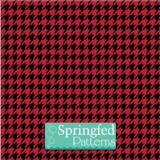 Houndstooth Pattern Black & Maroon Craft Vinyl 12x12 3 Sheets for Vinyl Cutters 