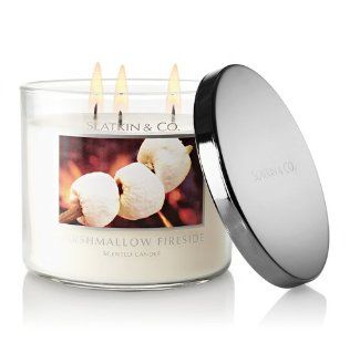 Bath and Body Works Slatkin & Co Marshmallow Fireside Scented Candle 14.5 Oz  