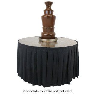Chocolate Fountain Table Skirt Color Black, Pattern Black Granite Kitchen & Dining