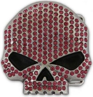 Harley Davidson Women's Collector Belt Buckle Willie G Skull. W10088 PNK Apparel Accessories Clothing