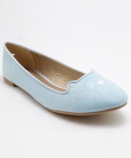 Qupid Women's Salya Ballerina Slip On Kitty Cat Flats Shoes