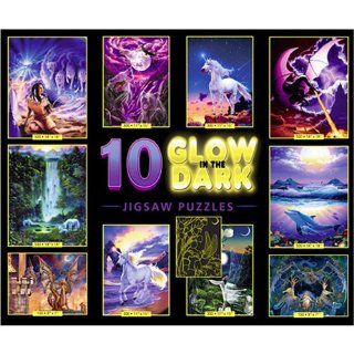 10 in 1, 100/300/500 Pieces Glow in the Dark Fantasy Puzzle Toys & Games