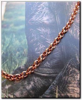 Solid Copper 10 Inch Anklet CA637G   1/8 of an inch wide. 