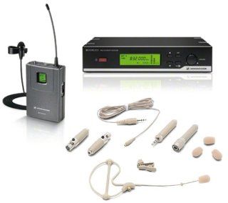 Sennheiser XSW 12 Wireless System (Frequency 614 638 MHz) with Lavalier Microphone and Samson SE10T Omnidirectional Headset Condenser Microphone Musical Instruments