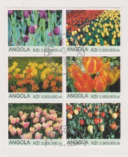 Angola Tulips  Collectible Postage Stamps  