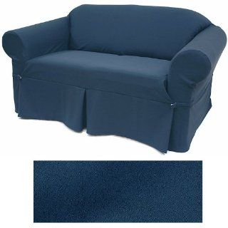 Ultra Suede Indigo Blue Furniture Slipcover Loveseat 641   Slipcover For Loveseat