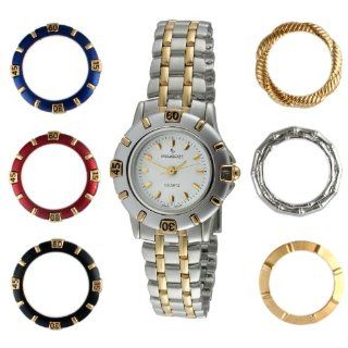 Peugeot Women's 620 Two Tone Interchangeable 7 Bezel Gift Set Watch at  Women's Watch store.