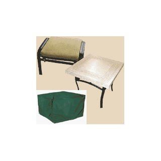 Bosmere C621 Ottoman Cover & End Table Cover 26 Inch Square x 12 Inch High  Patio Table Covers  Patio, Lawn & Garden