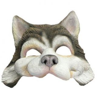 Husky Dog Half Mask Animal Halloween Costumes Adult Clothing