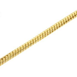 24.5"L x 0.2"W(622mm L x 4mm W), 59.7g 14k Yellow Gold filled Round Snake Chain Necklace Jewelry