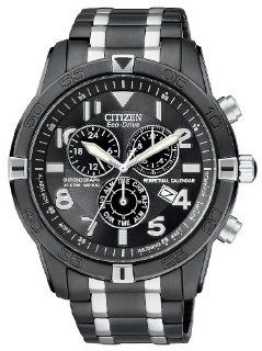 Citizen Men's BL5478 55E Eco Drive Black Ion Plated Perpetual Calendar Chronograph Watch Watches