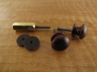 Cocobolo Guitar Strap Buttons Musical Instruments