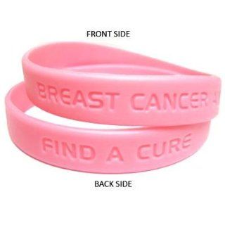 Breast Cancer "Find a Cure" Silicone Rubber Awareness Bracelet  Sports Wristbands  Patio, Lawn & Garden