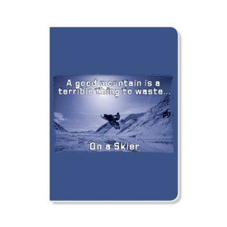 ECOeverywhere Ski Good Mountain Journal, 160 Pages, 7.625 x 5.625 Inches, Multicolored (jr14203)  Hardcover Executive Notebooks 
