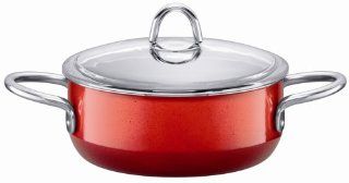 Silit Passion 2 1/2 Quart Low Casserole with Lid, Energy Red Kitchen & Dining