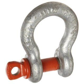 CM M649A G Screw Pin Midland Anchor Shackle, Alloy Steel, 7/16" Size, 2 5/8 ton Working Load Limit Mechanical Control Cable Accessories