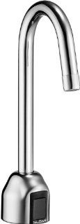 Sloan 3315185 Battery Powered, Sensor Activated Electronic Gooseneck Hand Washing Faucet for T, Chrome   Touchless Kitchen Sink Faucets  