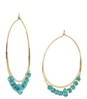 Michael Kors Whisper Hoop Earrings, Turquoise MKJ2725 Jewelry