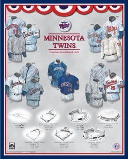 Minnesota Twins 11 x 14 Uniform History Plaque  Sports & Outdoors