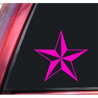 Nautical Star Vinyl Decal Sticker   Hot Pink Automotive