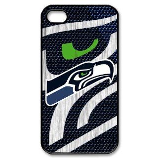 Brand New Designer NFL Seattle Seahawks Logo Slim Styles Hard Case Cover For Iphone 4 4s 4g Cell Phones & Accessories
