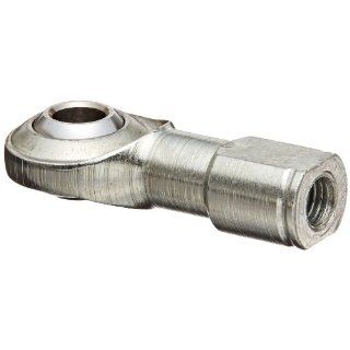 Sealmaster CFFL 4 Rod End Bearing, Two Piece, Commercial, Non Relubricatable, Female Shank, Left Hand Thread, 1/4" 28 Shank Thread Size, 1/4" Bore, 8 degrees Misalignment Angle, 3/8" Length Through Bore, 3/4" Overall Head Width, 0.656&