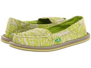 Sanuk Shorty Leppatyga Womens Slip on Shoes (Green)